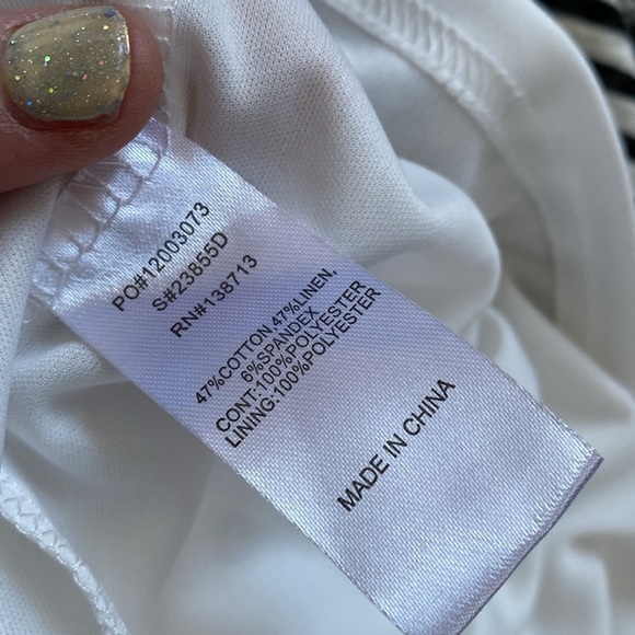 Doe and Rae NWOT striped t-shirt dress with pockets. - Picture 13 of 14